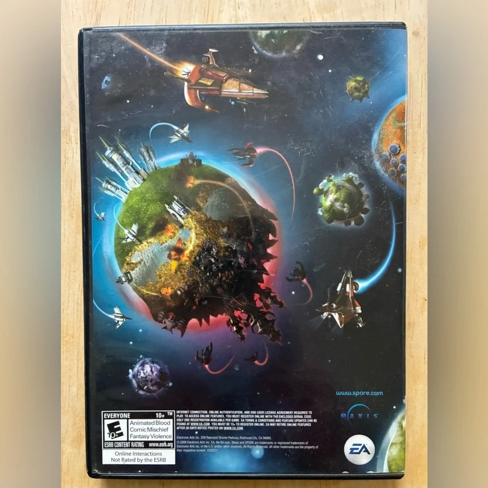 SPORE 2008 Win/Mac PC DVD-ROM w/ Prima Official GAME GUIDE Manual VGC Windows EA
